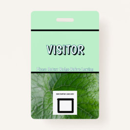 Detailansicht Individuelle Name  VISITOR Ausweis