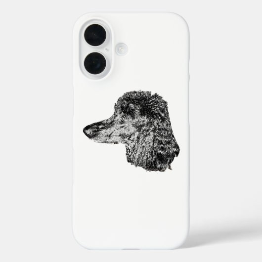 Detailed Dog Portrait Phone Case (Rückseite)
