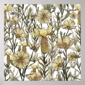 Detailed Floral Pattern Poster (Vorne)