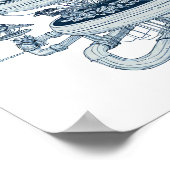 Detailed Futuristic Art: Hydroponic Helix System Poster (Ecke)