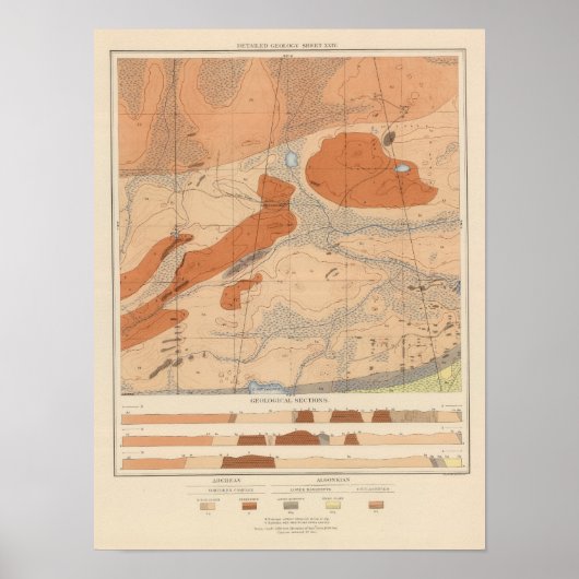 Detailed Geology Sheet XXIV Poster (Vorne)
