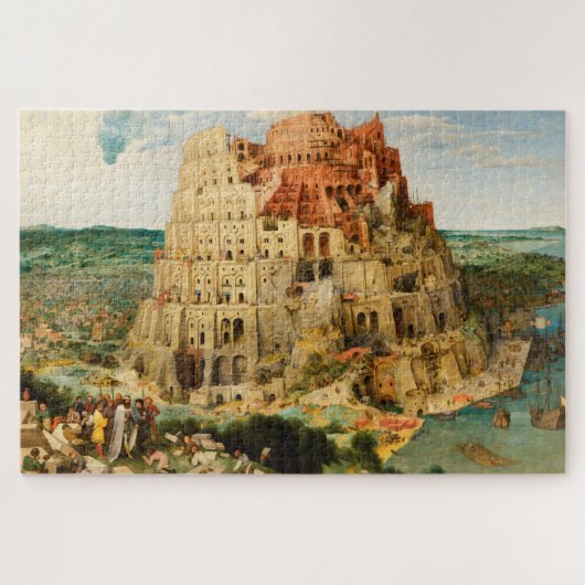 Detailed Pieter Bruegel "Tower of Babel", 1563, Puzzle (Horizontal)