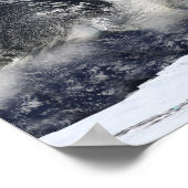 Detailed satellite view of Earth Poster (Ecke)