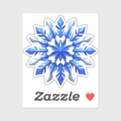 Detailed Snowflake Design Aufkleber (Blatt)