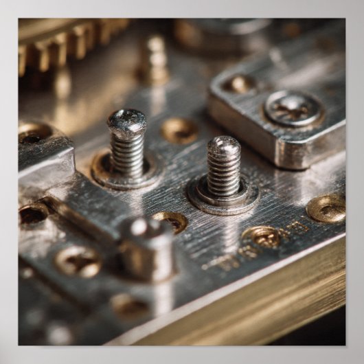 Detailed Stability: Clockwork Screws and Plates Poster (Vorne)