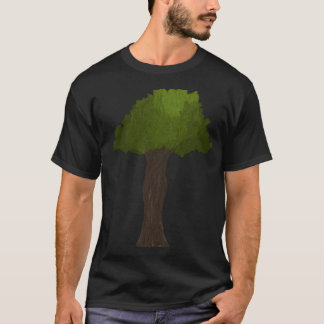 Detailgemalter Baum T-Shirt