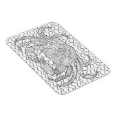 Detailierte Seekrabbe Doodle Magnet (Rechte Seite)