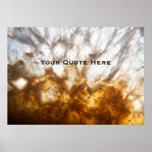 Detailierte Zitruskristalle Poster