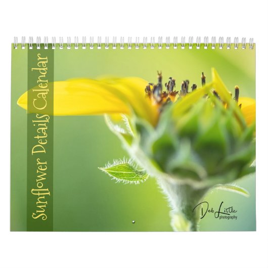 Detailkalender für Sonnenblumen Kalender (Titelbild)