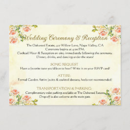 Detailkarte der antiken Rose 4 x 6.24 Begleitkarte