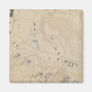 Detailkarte der Mammoth Hot Springs Magnet