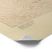 Detailkarte der Mammoth Hot Springs Poster (Ecke)