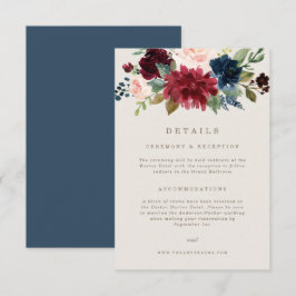 Detailkarte Fall Elegance Einladung