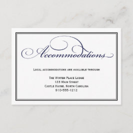 Detailkarte für blaue Hochzeitsunterkünfte der Mar Begleitkarte