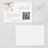 Detailkarte für delikate Herbst-Wildblume Begleitkarte (Vorne/Hinten)