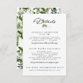 Detailkarte für den Empfang der Hopvine Wedding Einladung (Vorne/Hinten)