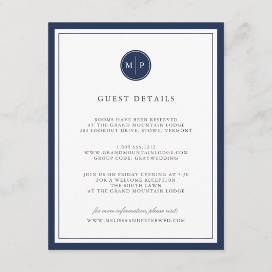 Detailkarte für die benutzerdefinierte Farbe für M Begleitkarte (Vorderseite)