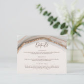 Detailkarte für die Marmorsteinhalterung Einladung (Stehend Vorderseite)