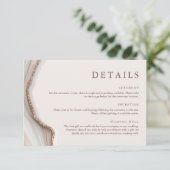 Detailkarte für die Marmorsteinhalterung Einladung (Stehend Vorderseite)