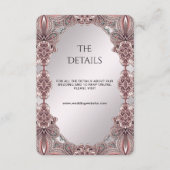 Detailkarte für die rosa Zierelemente Begleitkarte (Vorderseite)