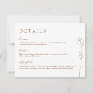 Detailkarte für die Rose der Weichteile Einladung