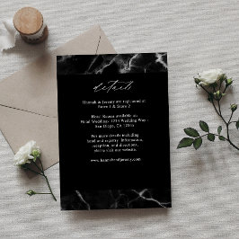 Detailkarte für die schwarze Marmorplatte LG Begleitkarte