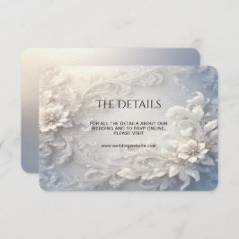 Detailkarte für die Weißblume mit den Blühtet Begleitkarte