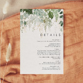 Detailkarte für Grünpflanzen und Gold-Blätter Begleitkarte