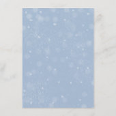 Detailkarte für romantische Winterschneebründe Begleitkarte (Rückseite)