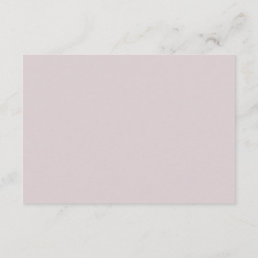 Detailkarte für sanfte und elegante Hochzeiten Begleitkarte (Rückseite)