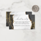 Detailkarte für schwarze, goldene und graugrüne Ne Mitteilungskarte (Vorderseite/Rückseite Beispiel)