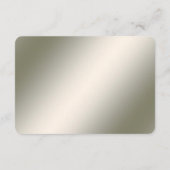 Detailkarte für Verzierte Blumen-Rahmen in Gold Begleitkarte (Rückseite)