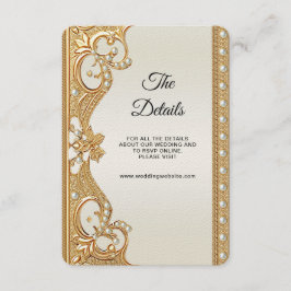 Detailkarte für Verzierte Perlen mit Goldverschlus Begleitkarte