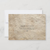 Detailkarte für Vintage Botanische Kranken Einladung (Rückseite)