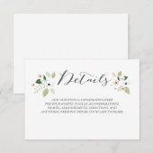 Detailkarte für Wiesenblumen Begleitkarte (Vorne/Hinten)