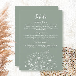 Detailkarte mit der Aufsteckkarte für die Farbe Gr Einladung