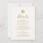 Detailkarte Sun und Mond Zeitlos Einladung (Vorderseite)