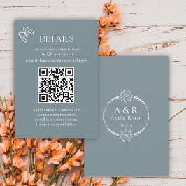 Detailkarte zu den Blume Blue Gray Scan QR Begleitkarte