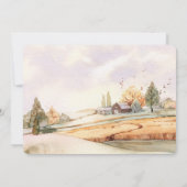 Detailkarten der romantischen Hochzeit im Herbst Save The Date (Rückseite)