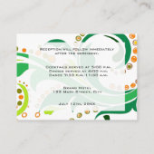 Detailkarten für die Hochzeitsempfehlung. Begleitkarte (Rückseite)