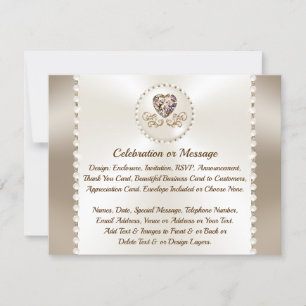 Detailkarten für Hochzeit, Jubiläum, Geschäft, Einladung