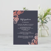 Detailkarten für Korallen und blaue Flora Begleitkarte (Stehend Vorderseite)