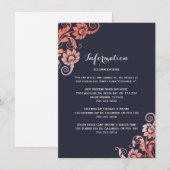 Detailkarten für Korallen und blaue Flora Begleitkarte (Vorne/Hinten)