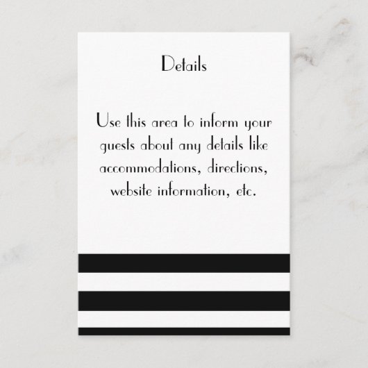 Detailkarten "Genteel" Begleitkarte (Vorderseite)