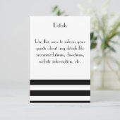 Detailkarten "Genteel" Begleitkarte (Stehend Vorderseite)