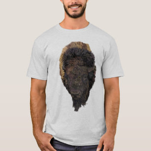 Detaillierte Abbildung eines amerikanischen Bisonk T-Shirt
