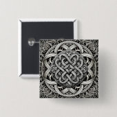 Detaillierte Angaben Knoten Schwarz-Weißer keltisc Button (Vorne & Hinten)