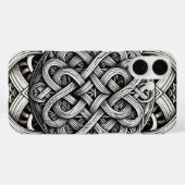 Detaillierte Angaben Knoten Schwarz-Weißer keltisc Case-Mate iPhone Hülle (Rückseite (Horizontal))