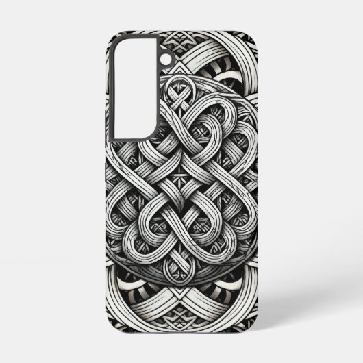 Detaillierte Angaben Knoten Schwarz-Weißer keltisc Samsung Galaxy Hülle (Rückseite)