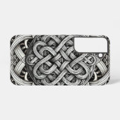 Detaillierte Angaben Knoten Schwarz-Weißer keltisc Samsung Galaxy Hülle (Rückseite (Horizontal))